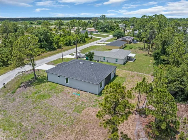 View from above of property