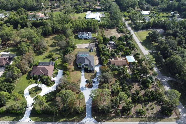 Aerial view of property and surrounding area featuring nearby suburban area