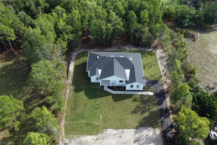 View from above of property