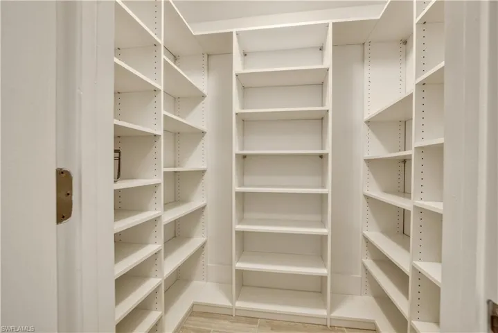 View of storage area