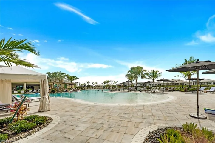 View of pool with a patio area