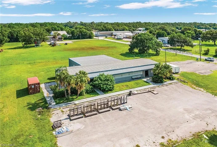 View from above of property