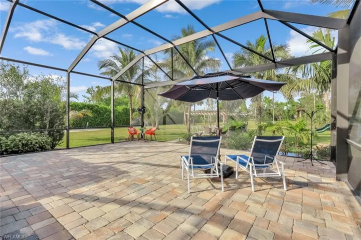 Relax to the soothing sounds of nature on a cool Florida evening while enjoying the views and a glass of your favorite wine.