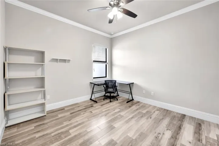 Third bedroom is currently being utilized as an office.