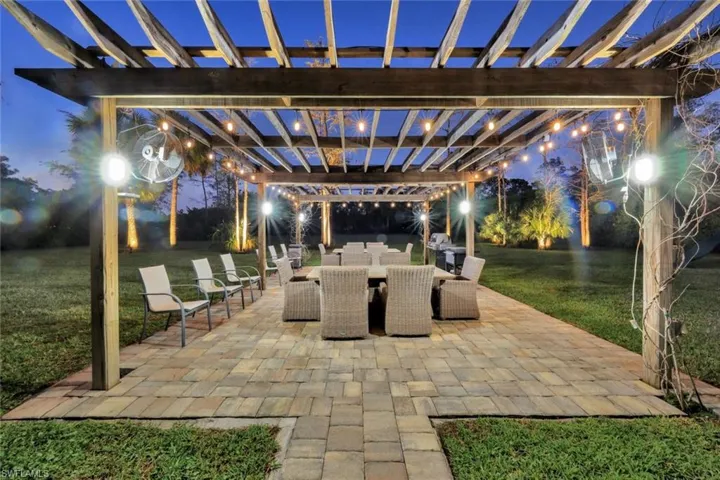 Pergola offers PLENTY of room to host family and friends for special occasions or simply to enjoy the sunset...