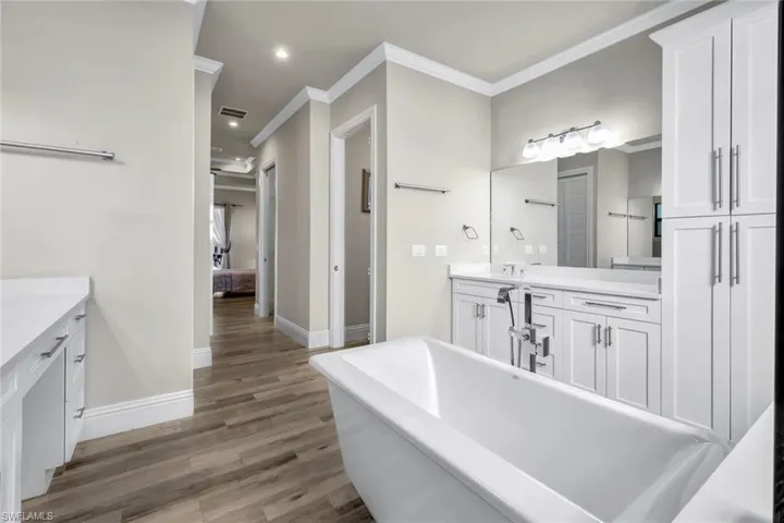 Plenty of storage in your primary bathroom.