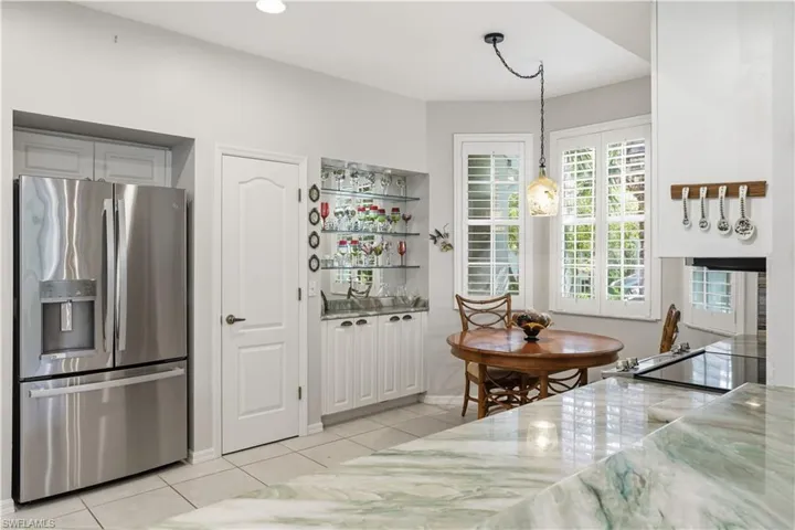 Custom built-ins and a large pantry.