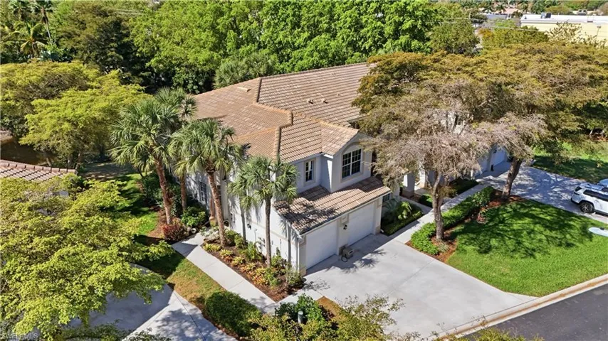 Aerial view of the home.