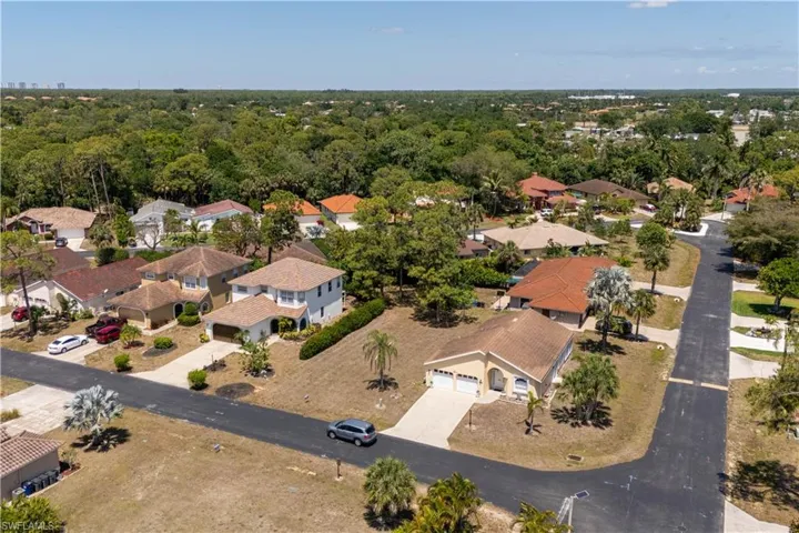 Drone / aerial view with a residential view
