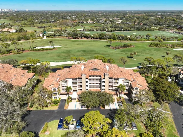Drone / aerial view.  This building is a great location with one of the best views of fairways