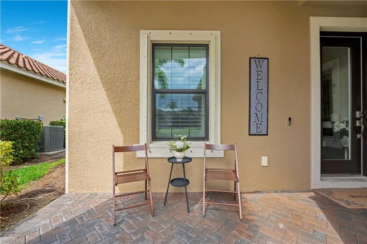 View of patio with fence