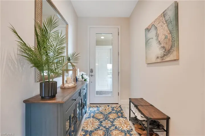 Entryway featuring baseboards