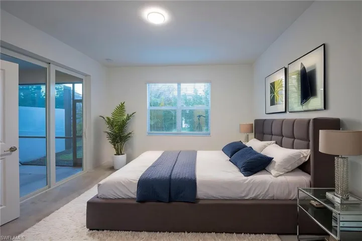 Bedroom featuring access to outside
