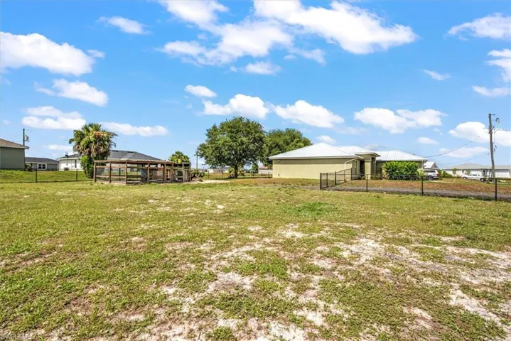View of corner lot to be combined prior to closing