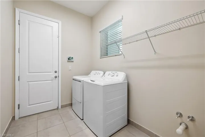 plumbed for laundry tub