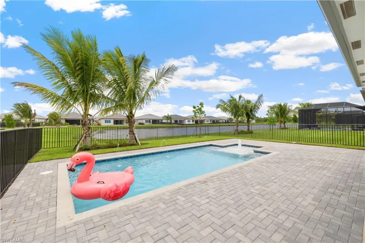 Pool and lake view