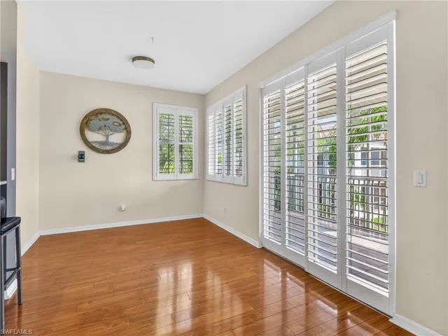 Wood Floors and Plantation shutters