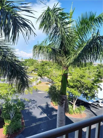 view to parking lot.