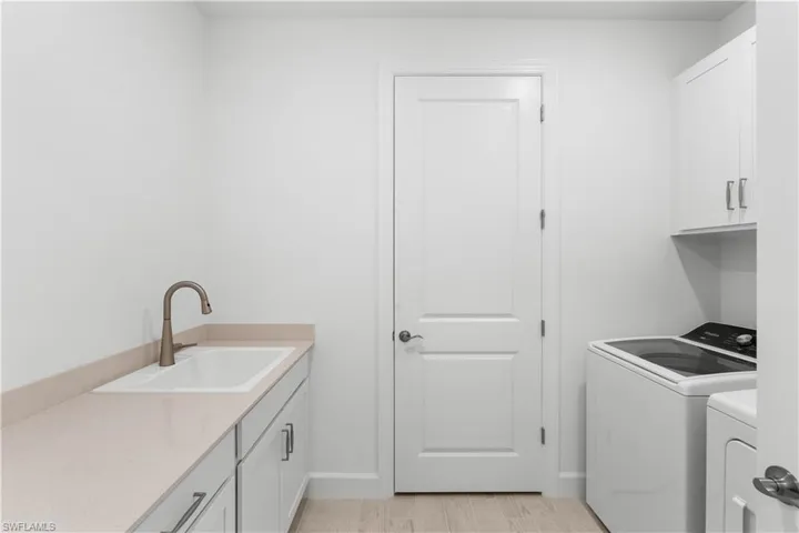 finished laundry room