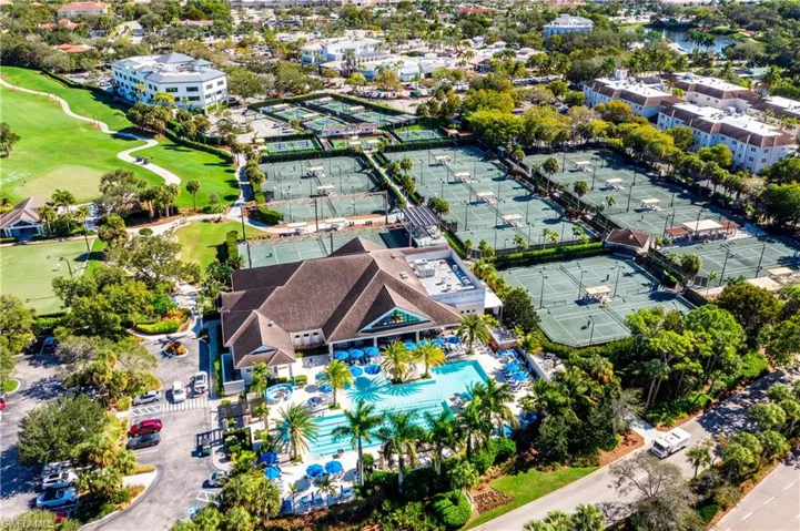 SPORTS CENTERFor those who thrive on staying active, Bonita Bay Club’s Sports Center delivers the perfect balance of play and leisure. With 16 Har-Tru tennis courts, 15 pickleball courts, and a championship croquet lawn, members enjoy a wide variety of activities to stay engaged. After a match, they can cool off in the geothermal, zero-entry pool—featuring four lap lanes and a sleek, waveless perimeter designed for both fitness and relaxation.