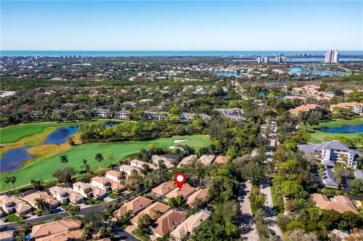 Notice the beautiful Gulf and Bay on the horizon. Bonita Bay offers its own private beach outside of the community.