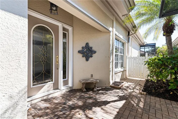 This home features a side entry door.