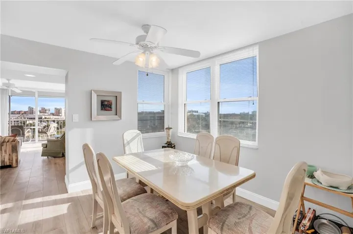 Dining Area with so much natural sunshine. Maybe Digitally Enhanced