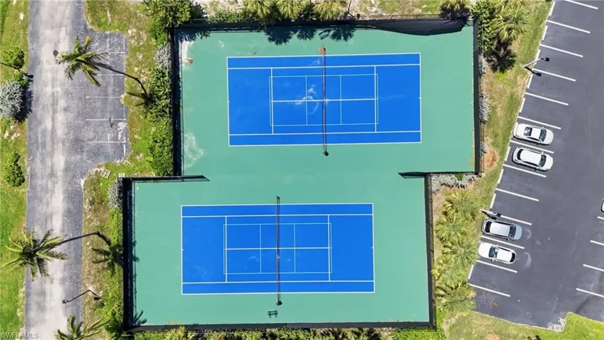 Newly Refinished Tennis Courts.  Maybe Digitally Enhanced