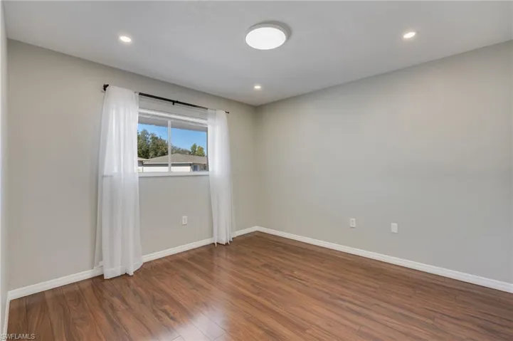 The west guest room without virtual staging.