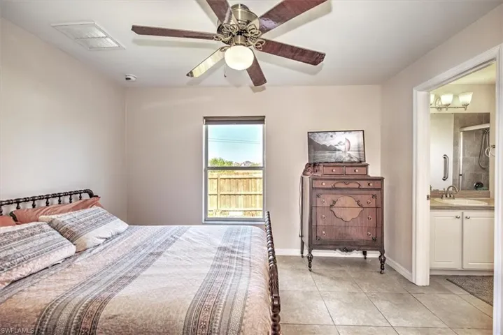 Bedroom 2 with connecting Jack and Jill Bathroom.