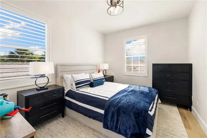 Bedroom featuring light wood-style flooring