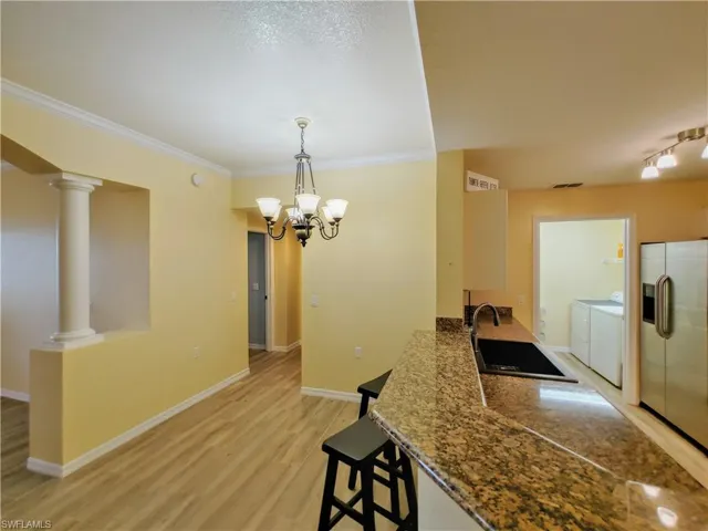 Kitchen and dining area