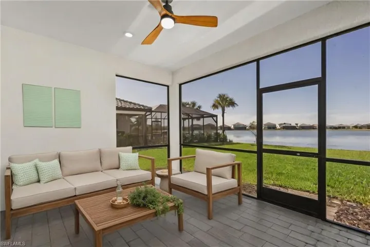 Screened Lanai w/ wide lake view