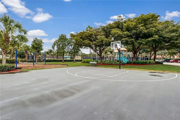 View of basketball court with community basketball court