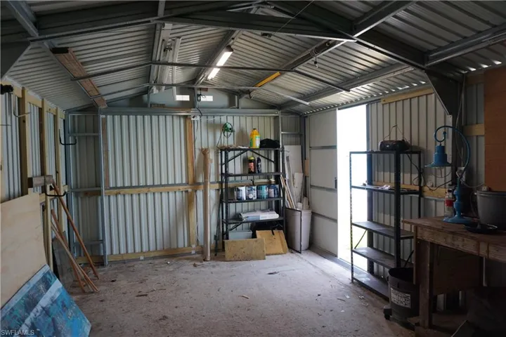 Plenty of room for extra storage needs, including lawn equipment