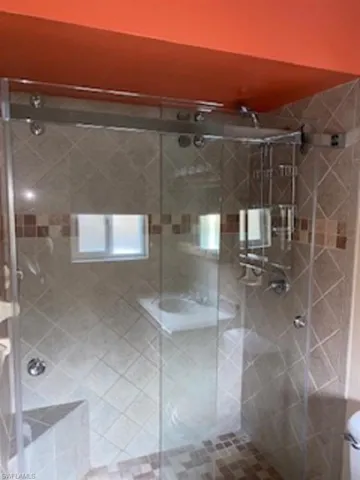 Master bathroom walk in shower.