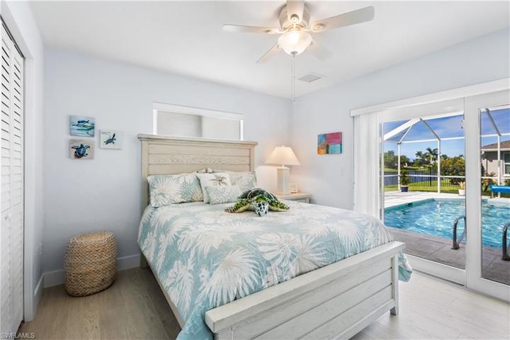 Your 2nd bedroom also has access to your pool deck and lanai.  This floorplan is perfect for families or guest.