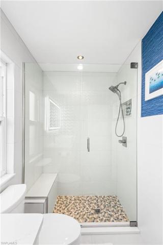 Walk in shower in ensuite master bath.