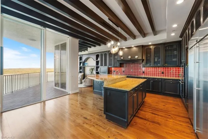 Kitchen with island seating