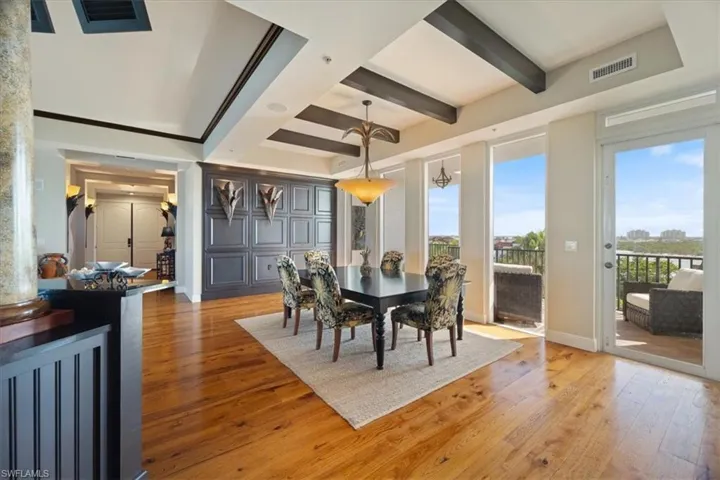 Dining area right of living room from entry way.