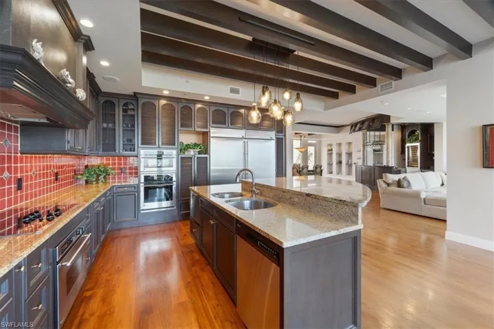 Kitchen with island seating