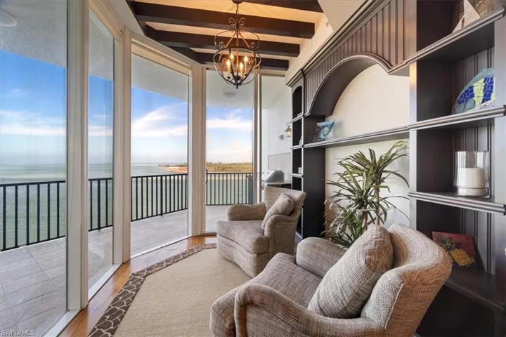 Coffee nook off of kitchen area.