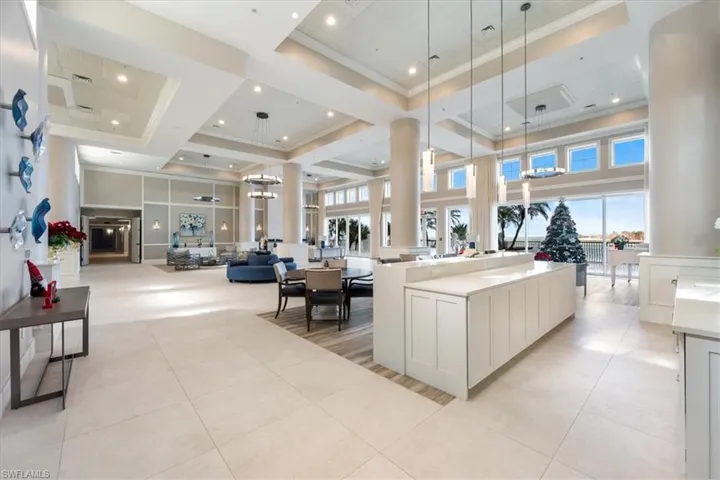 View of community lobby.