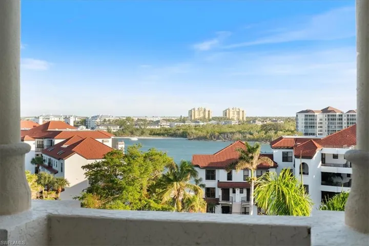 SE Balcony off of living room with canal view.