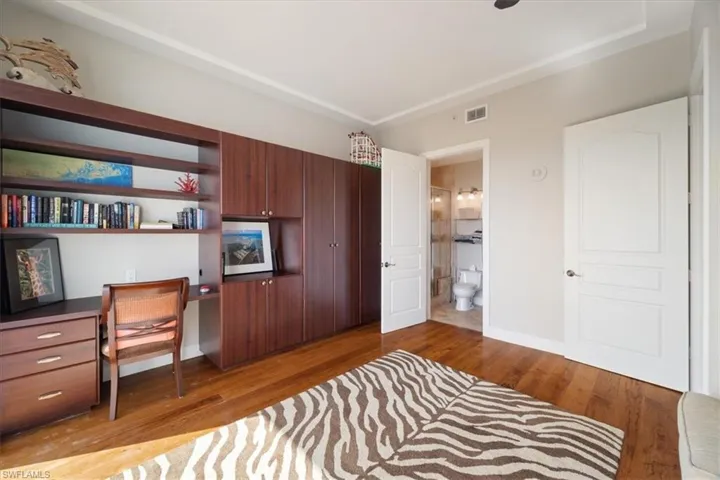 Bedroom# 3 with built-in custom closet space.