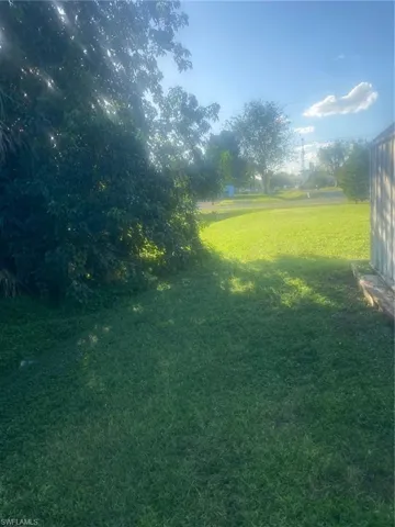 View of green lawn