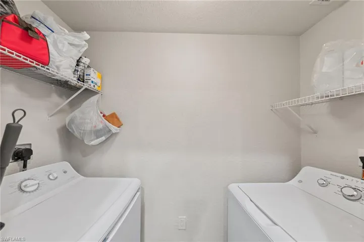 Private in-house laundry