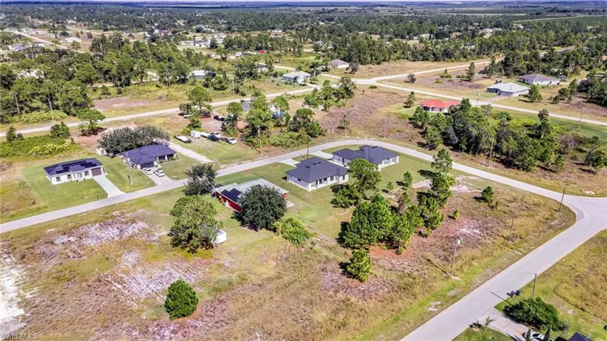 Aerial view of property's location