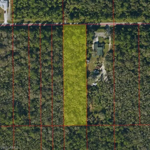Map / location with property parcel outlined