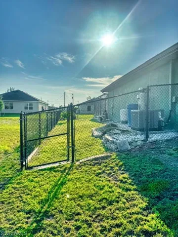 Fenced in yard